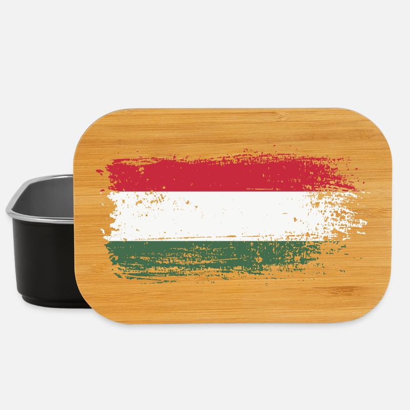 Ungarische Pinselflagge - Lunch Box - Schwarz