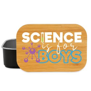 La science, c’est pour les garçons - Boîte à goûter - noir - Devant