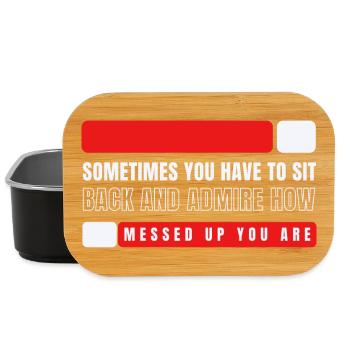 Admire How Messed Up You Are - Lunch Box - black - Front