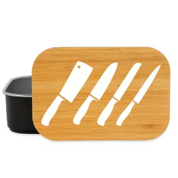 Messer Zeichnung - Lunch Box - Schwarz - Vorne
