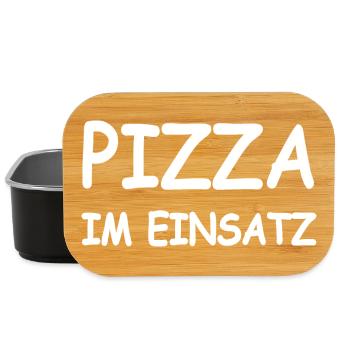 Pizza - Lunch Box - Schwarz - Vorne