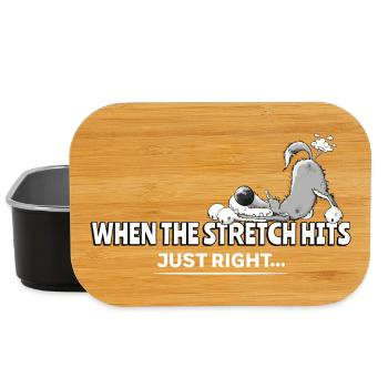 When Th Strecht Hits Just Right Wolf Pupst - Lunch Box - Schwarz - Vorne