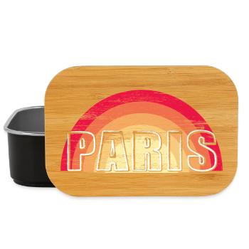 Vintage Sunset PARIS - Lunch Box - Schwarz - Vorne