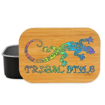 Polynesische Regenbogen-Eidechse - Lunch Box - Schwarz - Vorne