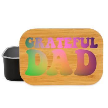 Dankbarer Papa Lustiger Vatertag Dankbarer Papa - Lunch Box - Schwarz - Vorne