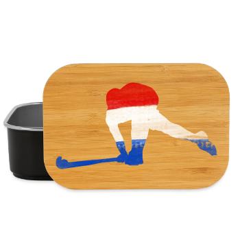 Hockey Niederlande - Lunch Box - Schwarz - Vorne