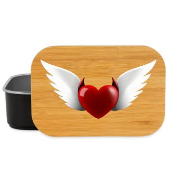 Heart Angel Devil - Lunch Box - black - Front