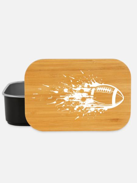 Energiegeladene American Football Kunst - Lunch Box - Schwarz