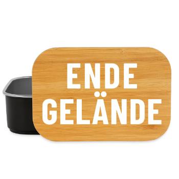 Ende Gelände - Lunch Box - Schwarz - Vorne