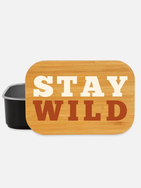 Stay Wild - Lunch Box - black