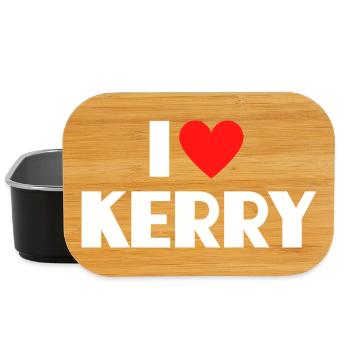 I Love Kerry Red Heart Retro Statement - Lunch Box - black - Front