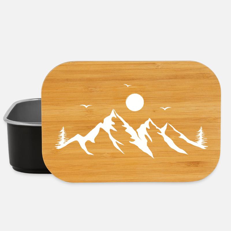 montagnes - Boîte à goûter - noir