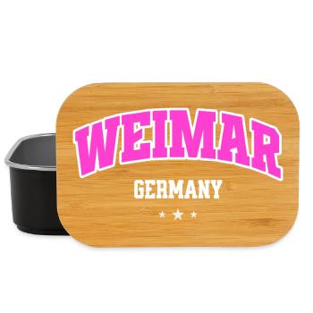 Allemagne de Weimar Typographie Rose Néon - Boîte à goûter - noir - Devant