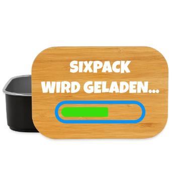 Sixpack wird geladen - Fitness Fortschritt - Lunch Box - Schwarz - Vorne