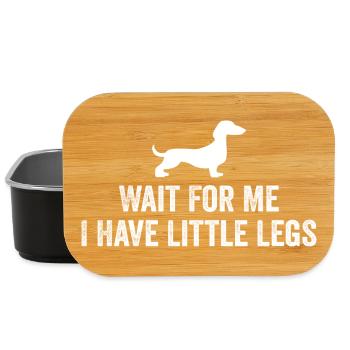 Bester Dackel Mama Papa Hundebesitzer Geschenk - Lunch Box - Schwarz - Vorne