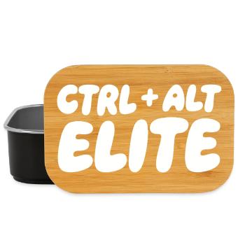 Ctrl Alt Elite: Keyboard Gamer Tee - Lunch Box - Schwarz - Vorne