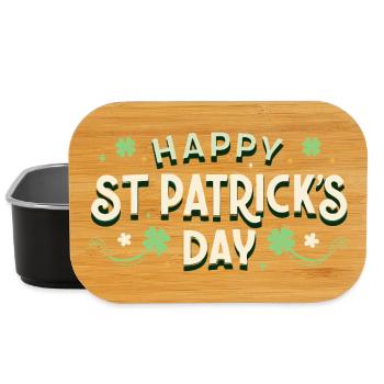 St. Patrick's Day Colorful and Festive - Lunch Box - black - Front
