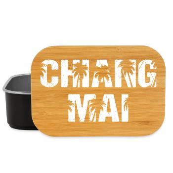 Chiang Mai Thailand Palm Trees - Lunch Box - black - Front