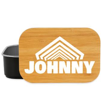 Geschenk für Johnny - Lunch Box - Schwarz - Vorne