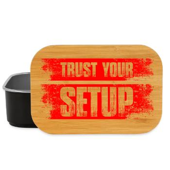 Trust your Setup Aktienmarkt Börse Trader - Lunch Box - Schwarz - Vorne