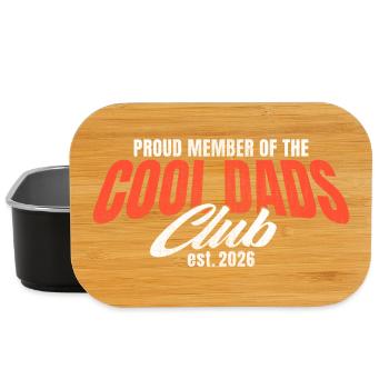 Cool Dads Club - Dad 2026 Gift - Lunch Box - black - Front