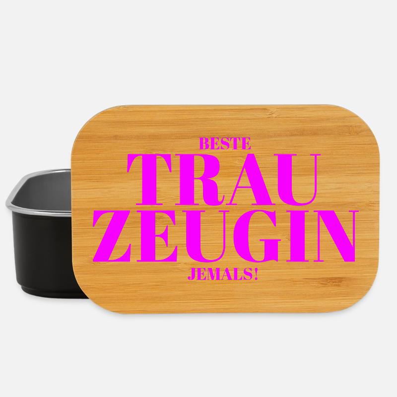 Beste Trauzeugin jemals – Geschenk Hochzeit JGA - Lunch Box - Schwarz