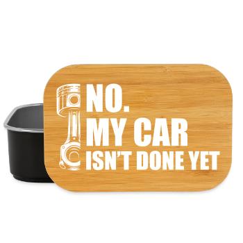 My car isn't done yet Car lover car guy mechanic - Lunch Box - Schwarz - Vorne