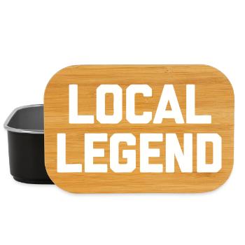 Lokale Legende Fette Typografie - Lunch Box - Schwarz - Vorne