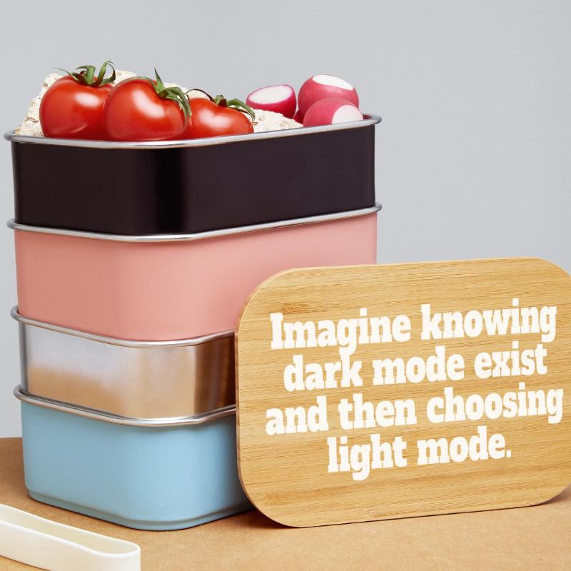Le mode sombre existe Programmeur IT Nerd Coder Office Boîte à goûter
