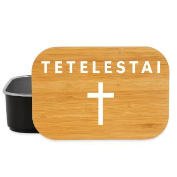 Tetelestai It Is Finished Minimalist Faith Jesus - Lunch Box - Schwarz - Vorne
