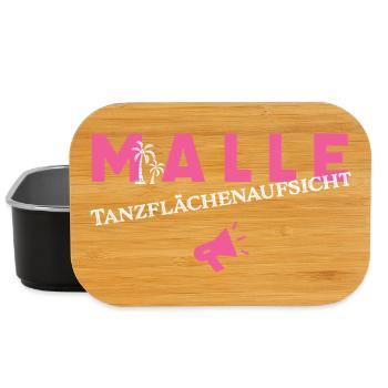 Malle Tanzflächenaufsicht - Lunch Box - Schwarz - Vorne