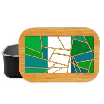 Flagge Nigeria - Lunch Box - Schwarz - Vorne