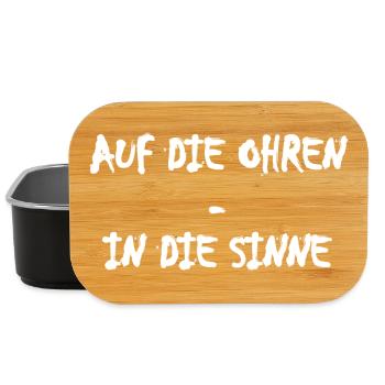 Auf die Ohren In die Sinne - Lunch Box - Schwarz - Vorne