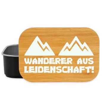 Wanderer aus Leidenschaft - Lunch Box - Schwarz - Vorne
