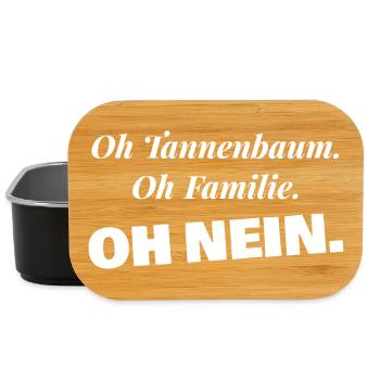 Oh Tannenbaum Oh Familie Oh nein - Weihnachten - Lunch Box - Schwarz - Vorne
