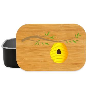 Ruche sur une branche Ruche sauvage - Boîte à goûter - noir - Devant