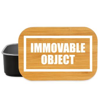 objet immobile, paresseux, immobile, en surpoids - Boîte à goûter - noir - Devant