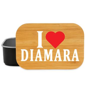 t-shirt J’adore Diamara t-shirt idée cadeau - Boîte à goûter - noir - Devant