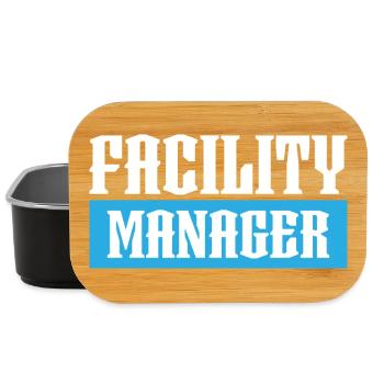 facility manager tshirt schwarz - Lunch Box - Schwarz - Vorne