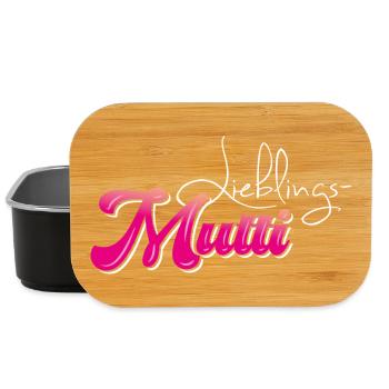 Lieblingsmutti - Muttertag - Lunch Box - Schwarz - Vorne