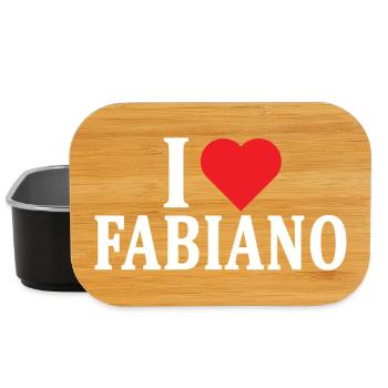 t-shirt J’adore l’idée cadeau du t-shirt Fabiano - Boîte à goûter - noir - Devant