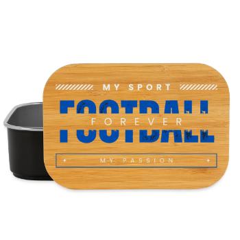Football my sport my passion blue - Lunch Box - black - Front