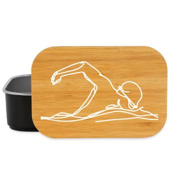 Competition Swimmer Graphic - Lunch Box - black - Front