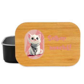Le chat fier « le fait soi-même » - Boîte à goûter - noir - Devant