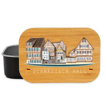 Schwäbisch Hall, Süddeutschland, Zeichnung - Lunch Box - Schwarz - Vorne