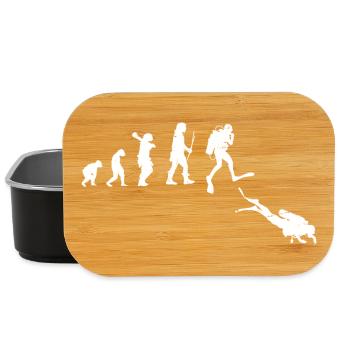 Illustration der Evolution des menschlichen Fortschritts - Lunch Box - Schwarz - Vorne