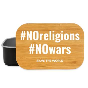 No religions, no wars - Lunch Box - black - Front