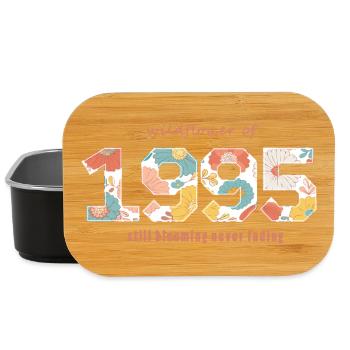 Floral 1995 - 30th anniversary - Lunch Box - black - Front