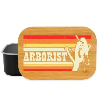 Baumpfleger Holzarbeiter Waldarbeiter Geschenk - Lunch Box - Schwarz - Vorne
