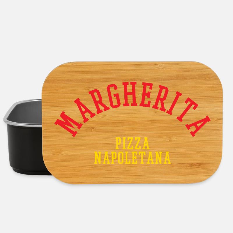 Pizza Margherita - Lunch Box - Schwarz